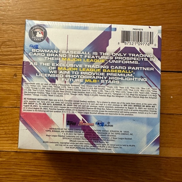 2021 Topps Bowman MLB Baseball Trading Cards Mega Box Brand New Factory Sealed - Picture 5 of 8